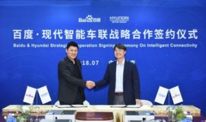 Baidu And Hyundai Motor Inks MoU For IoV